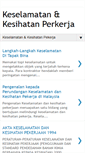 Mobile Screenshot of keselamatandankesihatanpekerja.blogspot.com
