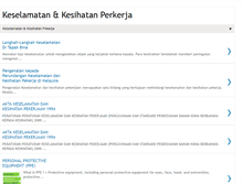 Tablet Screenshot of keselamatandankesihatanpekerja.blogspot.com