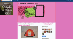 Desktop Screenshot of christyspieceofcake.blogspot.com