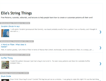 Tablet Screenshot of ellesstringthings.blogspot.com