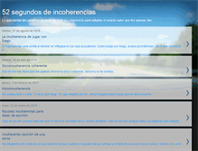 Tablet Screenshot of 52segundosdeincoherencias.blogspot.com