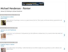 Tablet Screenshot of michaelhendersongallery.blogspot.com