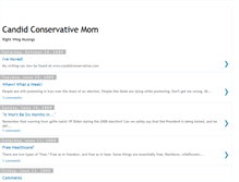 Tablet Screenshot of candidconservativemom.blogspot.com