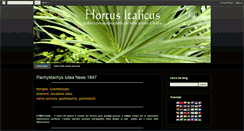Desktop Screenshot of hortusitalicus.blogspot.com