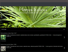 Tablet Screenshot of hortusitalicus.blogspot.com