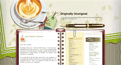Desktop Screenshot of originallyunoriginal.blogspot.com