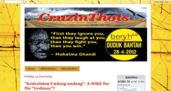 Desktop Screenshot of cruzinthots.blogspot.com