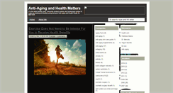 Desktop Screenshot of anti-agingmatters.blogspot.com