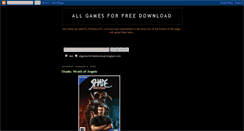 Desktop Screenshot of allgamesforfreedownload.blogspot.com