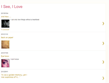 Tablet Screenshot of i-see-i-love.blogspot.com