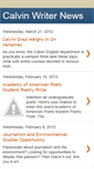 Mobile Screenshot of calvinwriternews.blogspot.com