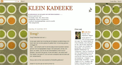 Desktop Screenshot of kleinkadeeke.blogspot.com