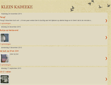 Tablet Screenshot of kleinkadeeke.blogspot.com