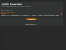 Tablet Screenshot of ladridosubversivos.blogspot.com