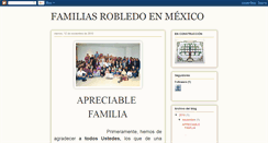 Desktop Screenshot of familiasrobledomx.blogspot.com