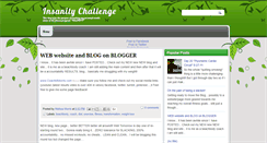 Desktop Screenshot of melissasinsanitychallenge.blogspot.com