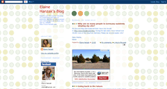 Desktop Screenshot of elainehanzak.blogspot.com
