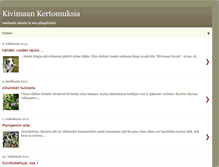 Tablet Screenshot of kivimaankertomuksia.blogspot.com
