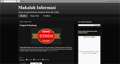 Desktop Screenshot of makalah-informasi.blogspot.com