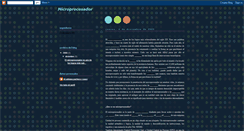 Desktop Screenshot of infomicroprocesador.blogspot.com