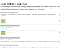 Tablet Screenshot of medioambientebolivia.blogspot.com