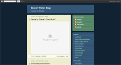 Desktop Screenshot of powerwordblog.blogspot.com