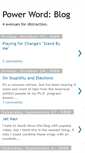 Mobile Screenshot of powerwordblog.blogspot.com