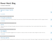 Tablet Screenshot of powerwordblog.blogspot.com