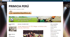 Desktop Screenshot of primicia-peru.blogspot.com