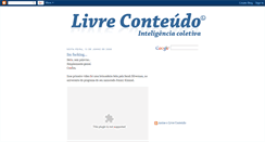 Desktop Screenshot of livreconteudo.blogspot.com