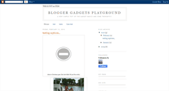 Desktop Screenshot of gadgets-playground.blogspot.com