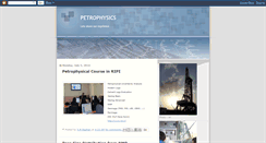 Desktop Screenshot of petrophysic.blogspot.com