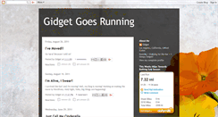 Desktop Screenshot of gidgetgoesrunning.blogspot.com