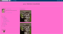 Desktop Screenshot of allthingsblonde.blogspot.com