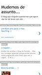 Mobile Screenshot of mudemosassunto.blogspot.com