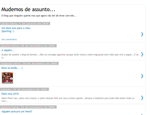 Tablet Screenshot of mudemosassunto.blogspot.com