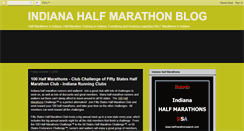 Desktop Screenshot of halfmarathonsindiana.blogspot.com