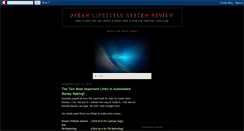 Desktop Screenshot of dreamlifestylesetup.blogspot.com