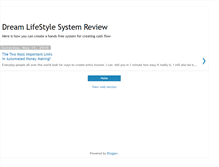 Tablet Screenshot of dreamlifestylesetup.blogspot.com