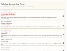 Tablet Screenshot of belajarkomputerbone.blogspot.com