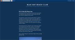 Desktop Screenshot of bluebaybeachclub.blogspot.com