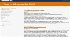 Desktop Screenshot of derechoadministrativoujmv.blogspot.com