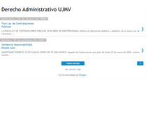 Tablet Screenshot of derechoadministrativoujmv.blogspot.com