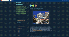 Desktop Screenshot of lavidabiblioteca.blogspot.com