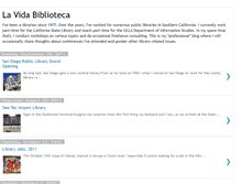 Tablet Screenshot of lavidabiblioteca.blogspot.com