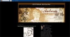 Desktop Screenshot of bussainarestaurant.blogspot.com