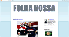 Desktop Screenshot of folhanossa.blogspot.com