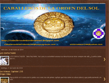 Tablet Screenshot of caballerosdelaordendelsol.blogspot.com