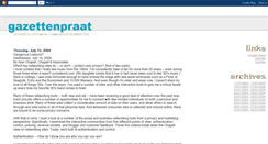 Desktop Screenshot of gazettenpraat.blogspot.com