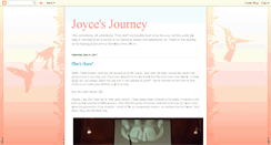 Desktop Screenshot of journeyofjoyce.blogspot.com